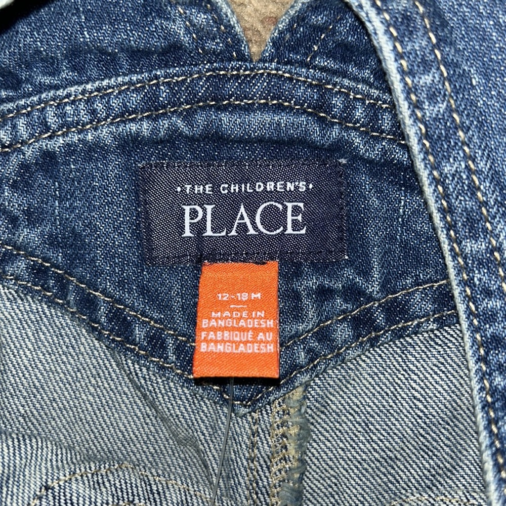 New with tags. 12-18 months Children’s place overalls - Picture 3 of 3